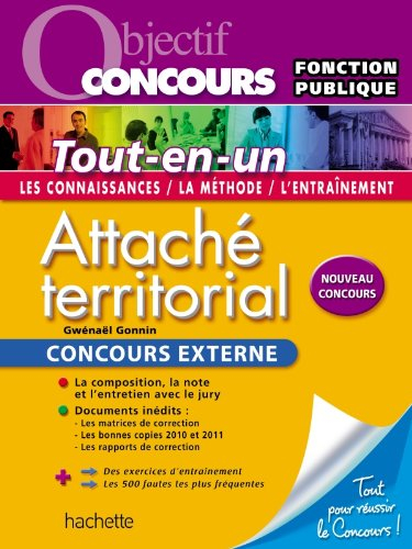 Attaché territorial : concours externe : tout-en-un