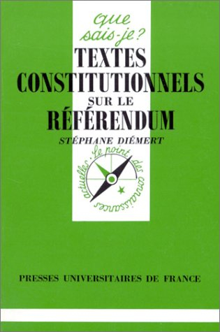 Textes constitutionnels sur le référendum