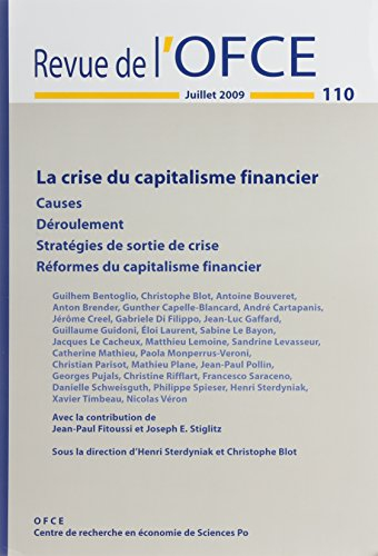 Revue de l'OFCE, n° 110. La crise du capitalisme financier