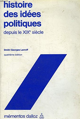 histoire des idées politiques depuis le xixe siècle