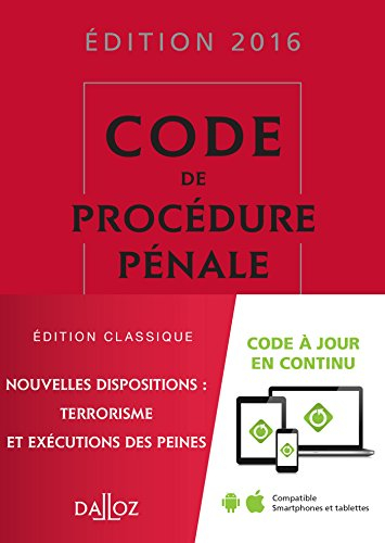 Code de procédure pénale 2016