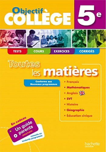 Toutes les matières, 5e : tests, cours, exercices, corrigés