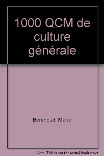 1.000 QCM de culture générale
