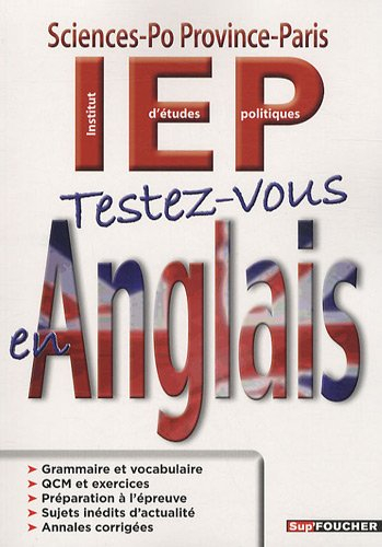 Testez-vous en anglais : Sciences-Po Province-Paris