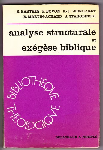 analyse structurale et exégèse biblique