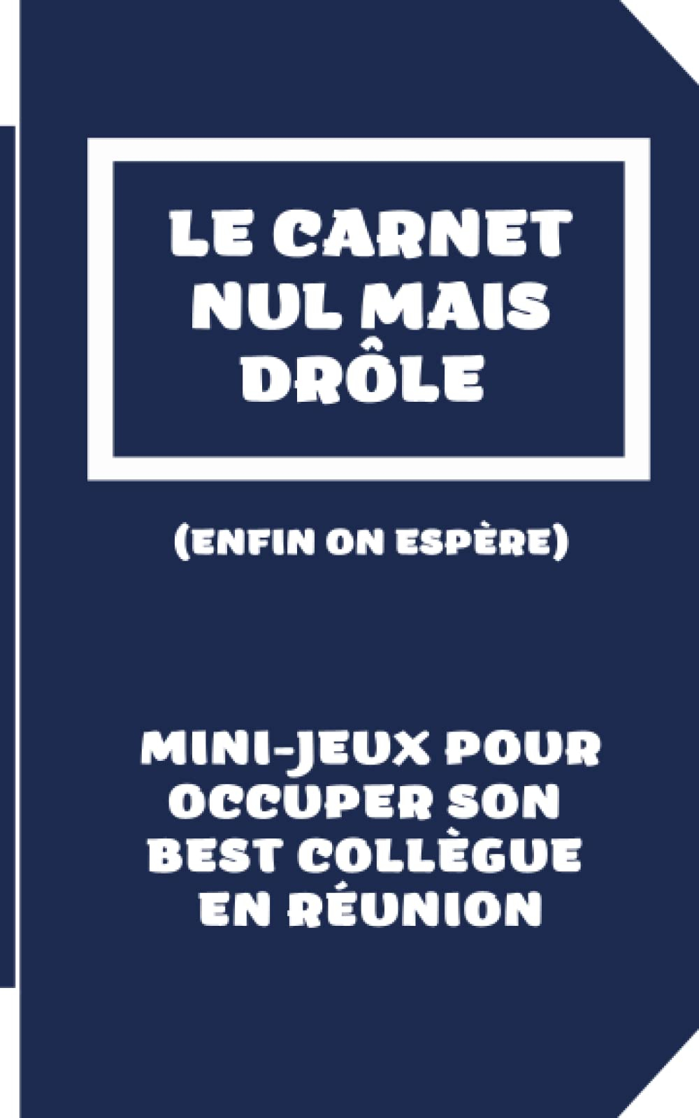 Carnet nul mais drôle : parfait pour un Secret Santa au travail, anniversaire ou pot de départ - idé