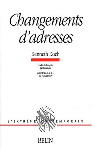 Changements d'adresses. À K.K.