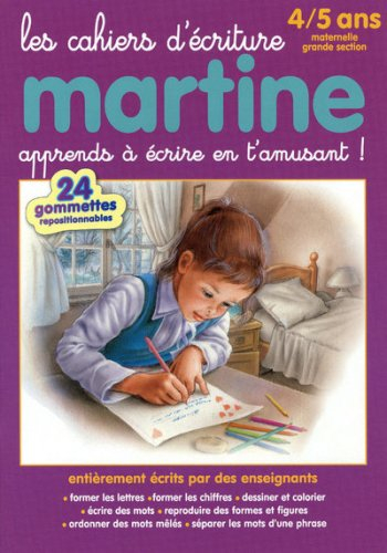 les cahiers d ecriture martine 4-5 ans