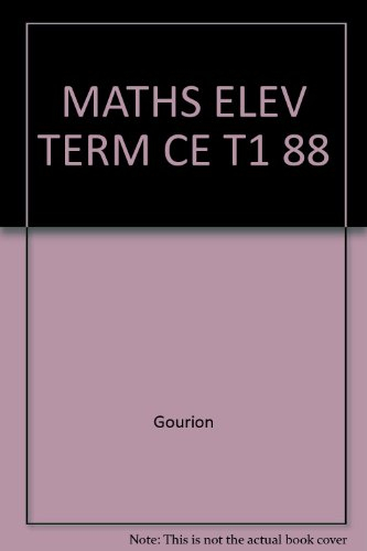 Mathématiques : terminales C et E, livre de l'élève, programmes 1986. Vol. 1. Analyse, probabilités,