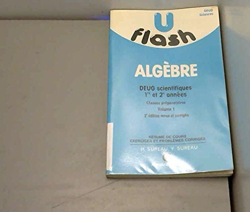 algèbre : deug scientifique 1re et 2e années