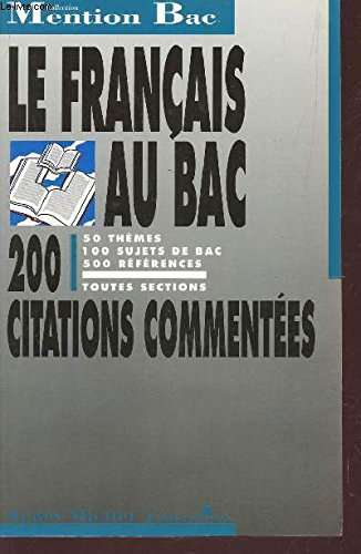 le français au bac : 1ères toutes sections