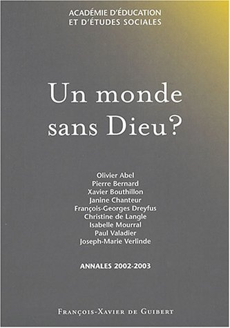 Un monde sans Dieu ?
