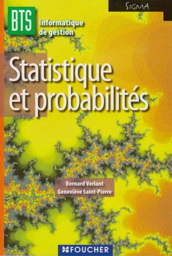Statistique et probabilités, BTS informatique de gestion options développeur d'applications et admin