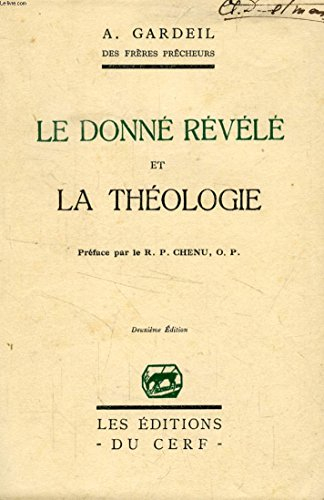 le donné révélé et la théologie