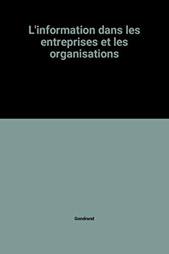 L'Information dans les entreprises et les organisations
