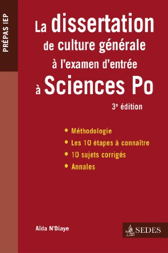 La dissertation de culture générale à Sciences Po