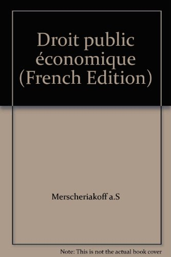 Droit public économique
