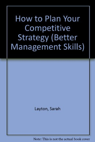 how to plan your competitive strategy