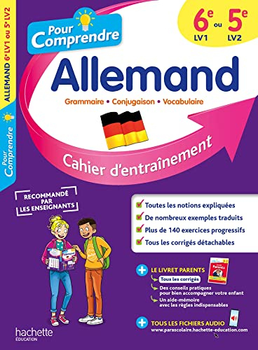 Allemand 6e LV1 ou 5e LV2 : cahier d'entraînement