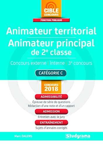 Animateur territorial, animateur principal de 2e classe : concours externe, interne, 3e concours : c