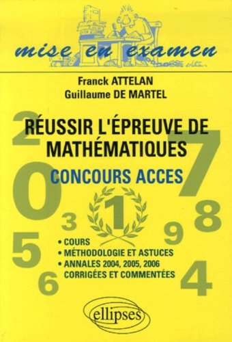 Réussir l'épreuve de mathématiques du concours ACCES