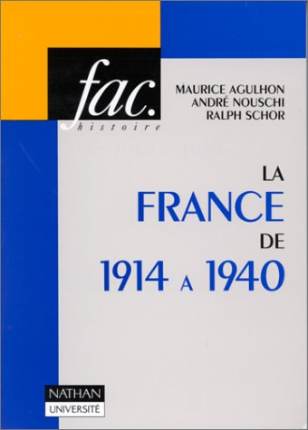 la france de 1914 à 1940