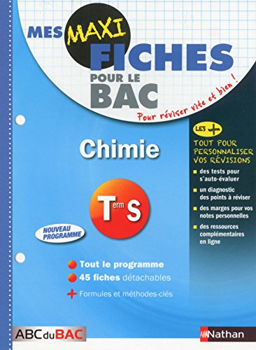 Chimie, terminale S : nouveau programme