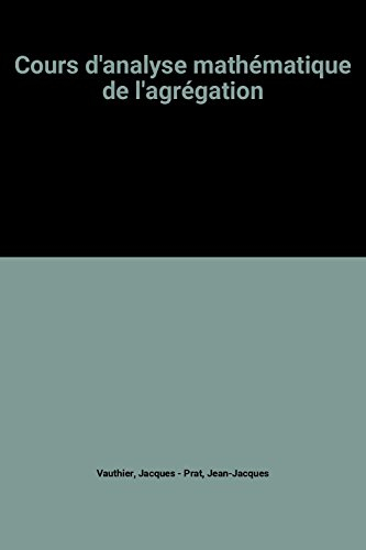 cours d'analyse mathématique de l'agrégation