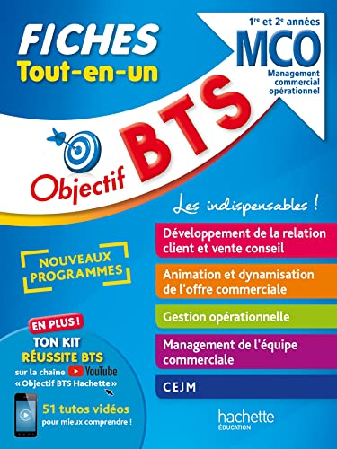 BTS MCO, management commercial opérationnel, 1re et 2e années : fiches tout-en-un : nouveaux program