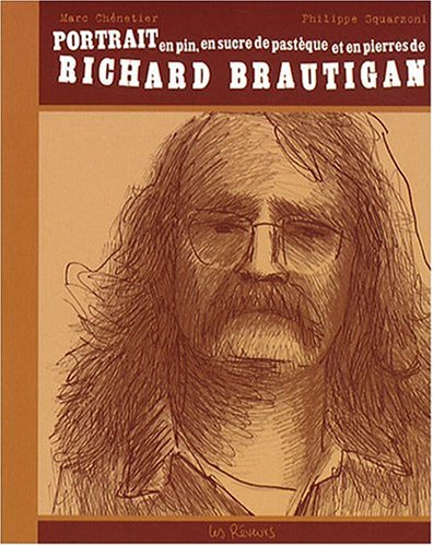 Portrait en pin, en sucre de pastèque et en pierres de Richard Brautigan