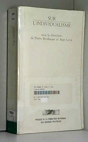 sur l'individualisme : théories et méthodes