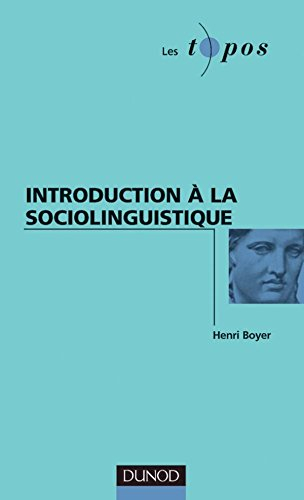 Introduction à la sociolinguistique