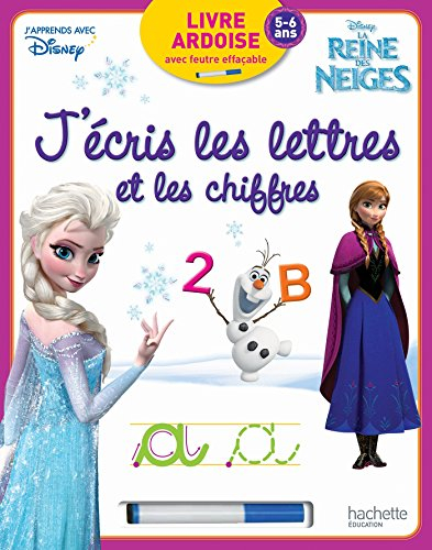 La Reine des neiges : j'écris les lettres et les chiffres : 5-6 ans