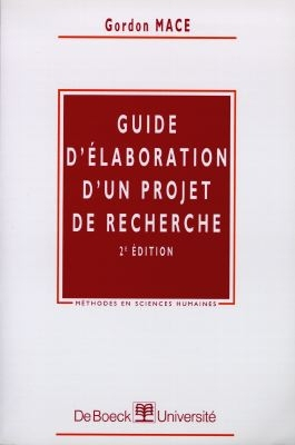 Guide d'élaboration d'un projet de recherche