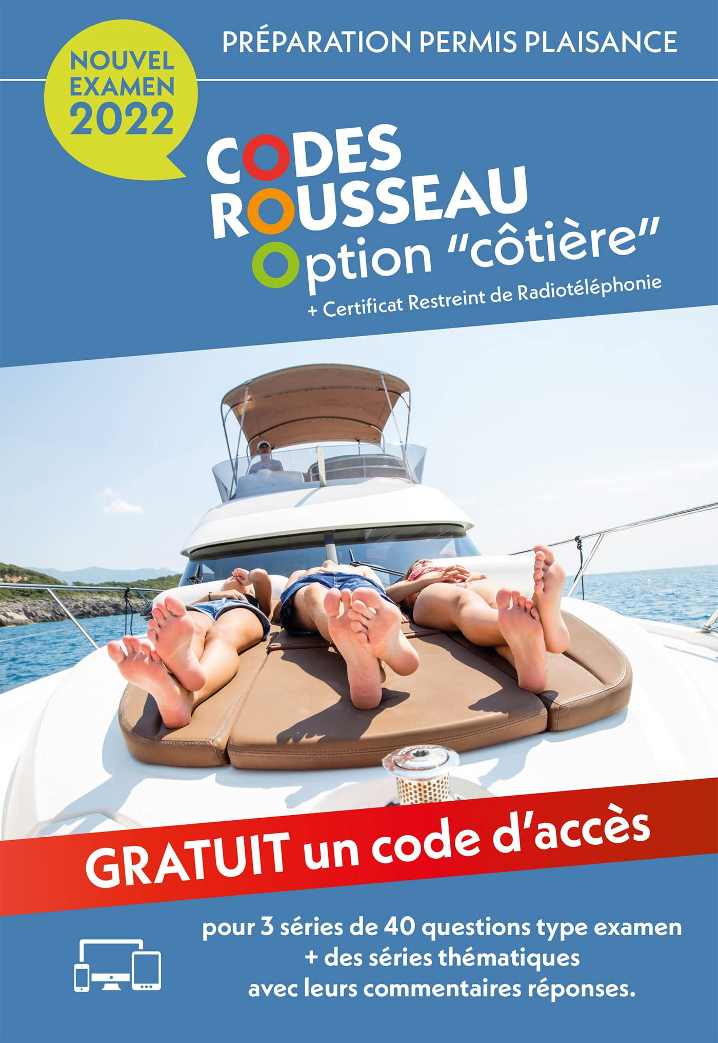 Permis bateau Rousseau. Code Rousseau option côtière : préparation permis plaisance + certificat res