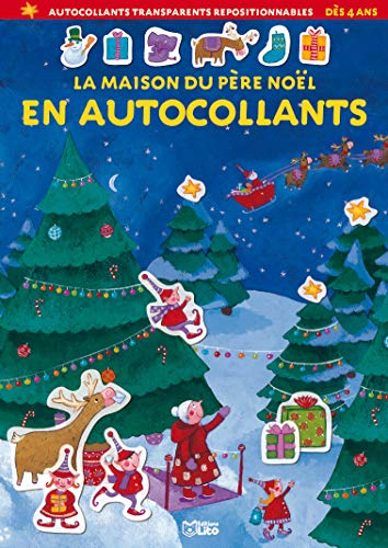La maison du Père Noël en autocollants