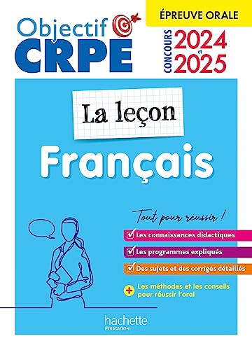 Français : la leçon : épreuve orale, 2024-2025