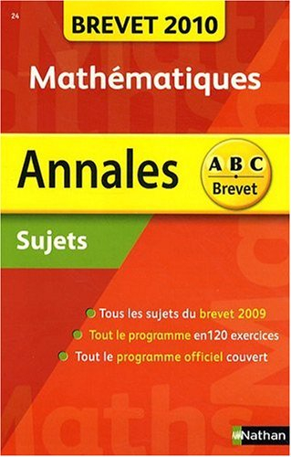 Maths : brevet 2010