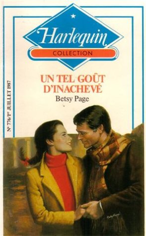 un tel goût d'inachevé : collection : collection