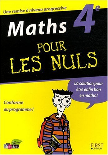Maths 4e pour les nuls