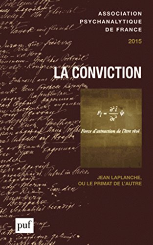 Annuel de l'APF, n° 2015. La conviction