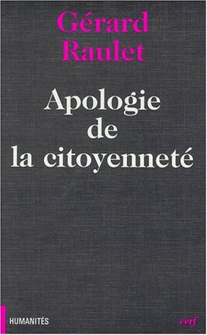 Apologie de la citoyenneté