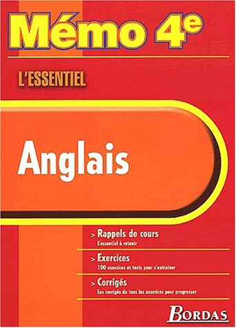 Anglais : rappels de cours, exercices, corrigés