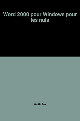 Word 2000 pour Windows pour les nuls