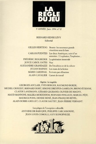 Règle du jeu (La), n° 12. Algérie, la tragédie