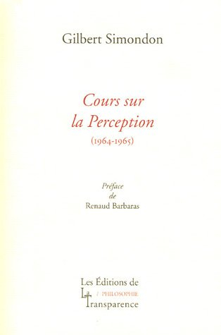 Cours sur la perception 1964-1965