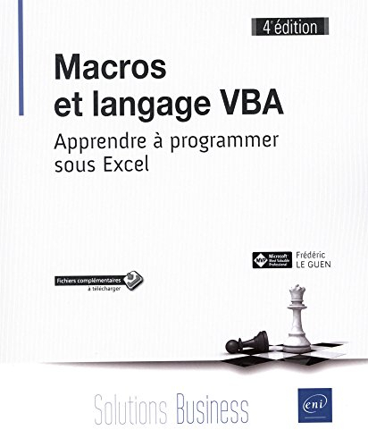 Macros et langage VBA : apprendre à programmer sous Excel