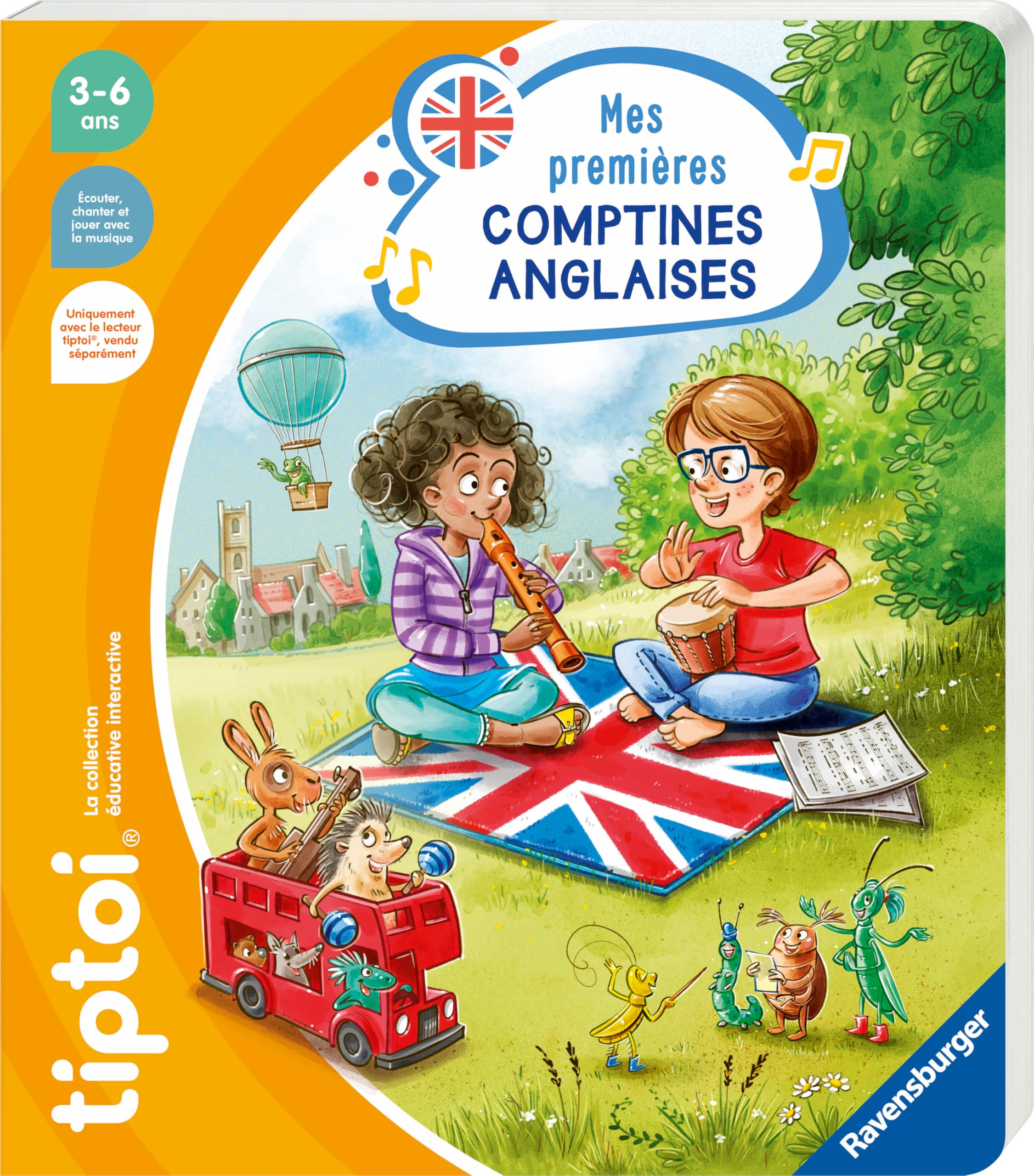 Ravensburger - tiptoi® - Livre interactif - Mes premières comptines anglaises - Jeu éducatif électro