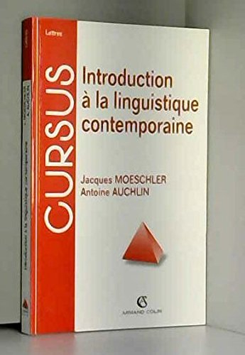 Introduction à la linguistique contemporaine