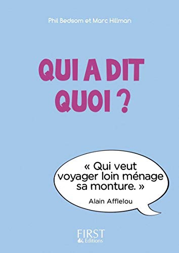 Qui a dit quoi ?